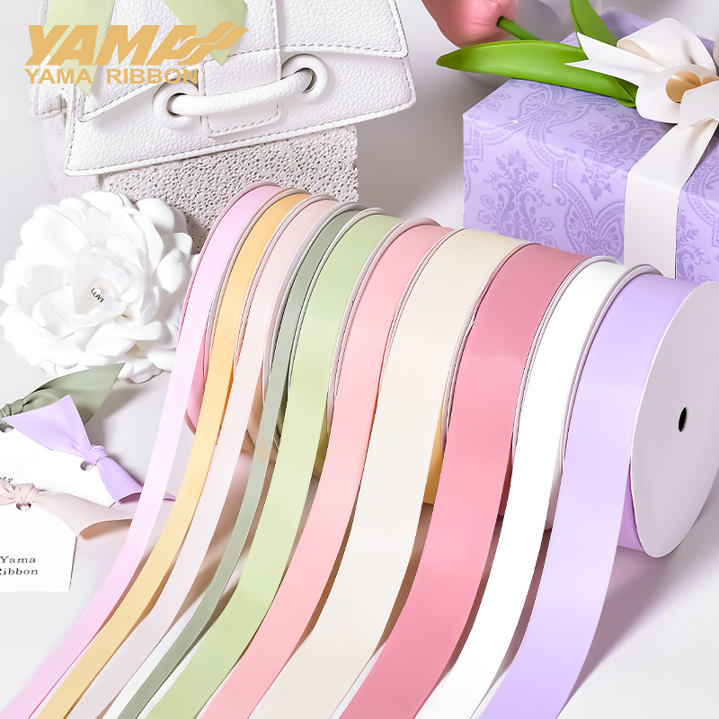 Ribbon Bow Gift - YAMA Polyester Silky Matte Ribbons 25yards/roll
