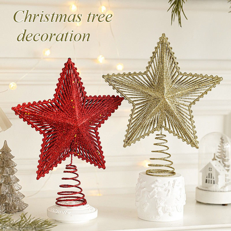 Star Tree Topper - 1Pcs Christmas Tree Topper Star with