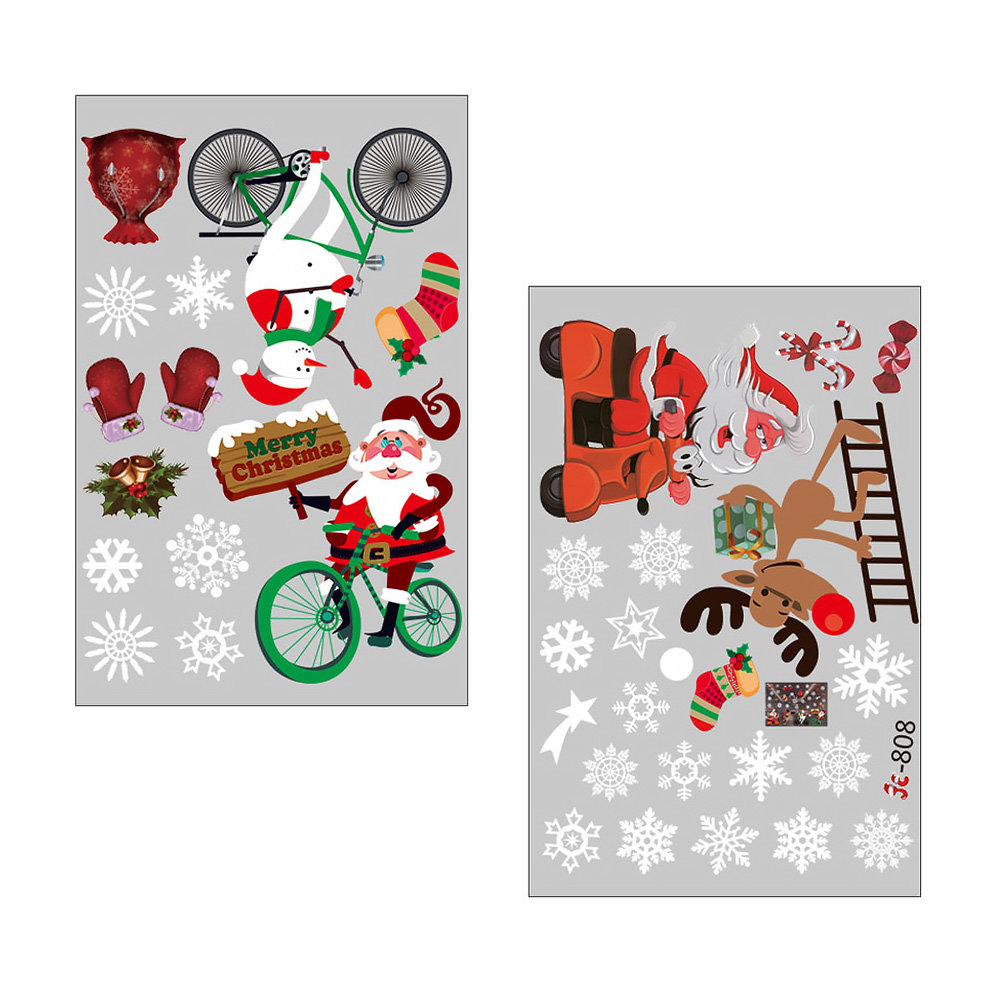 Window Winter Sticker Scene Ho - огляд і ціна Snowflake Window Decal