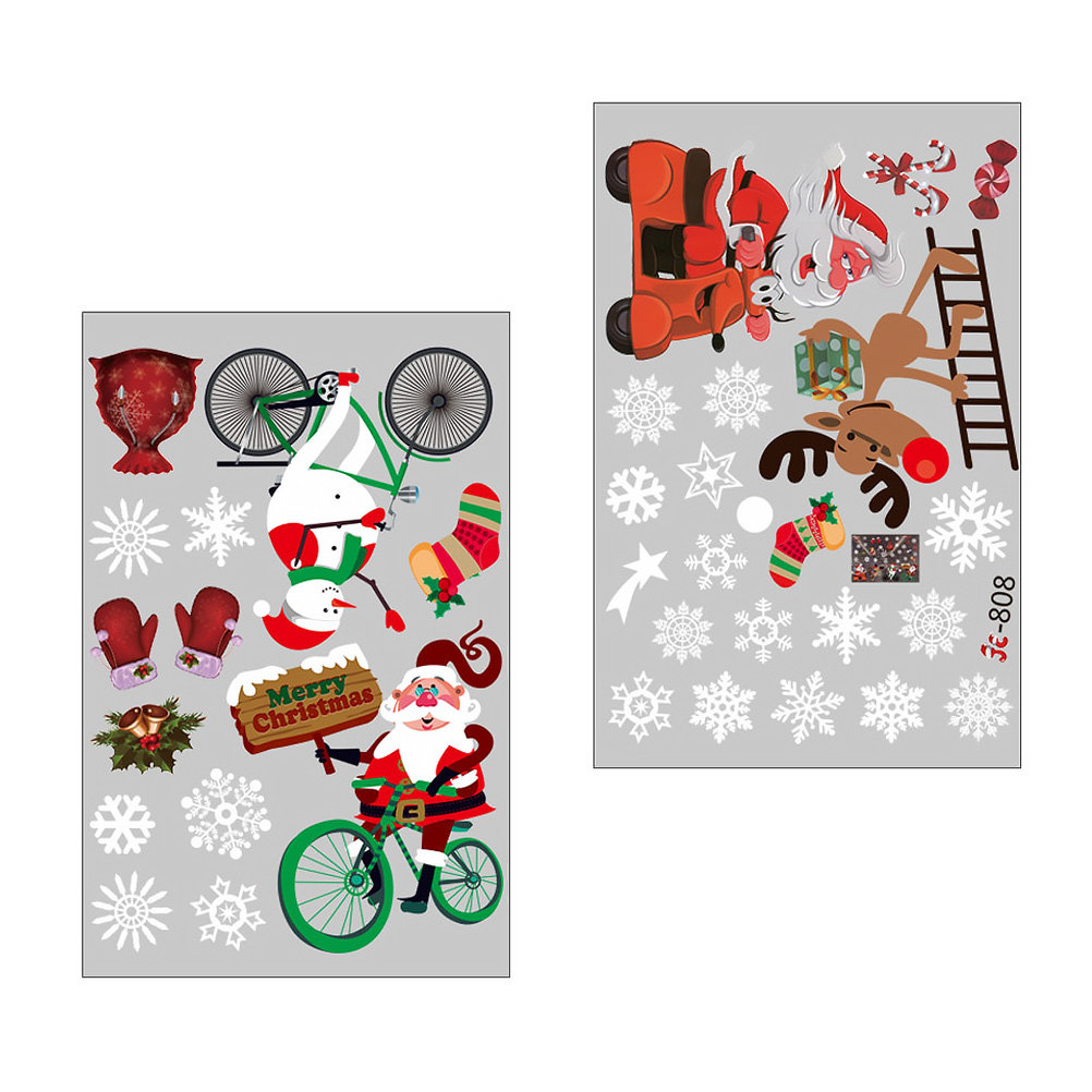Window Winter Sticker Scene Ho - огляд і ціна Snowflake Window Decal