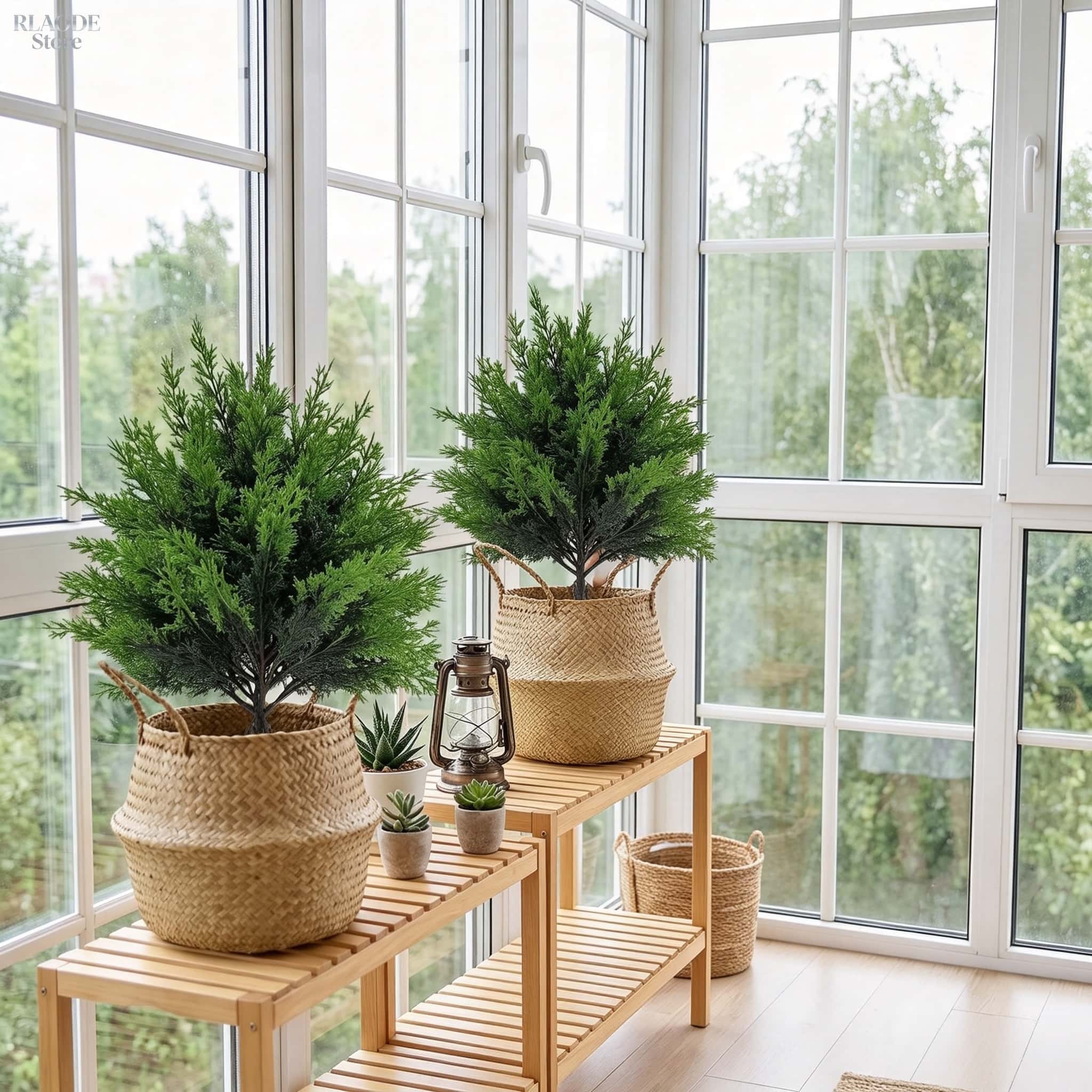 2pcs Outdoor Artificial Greene - огляд і ціна Christmas Tree Artificial