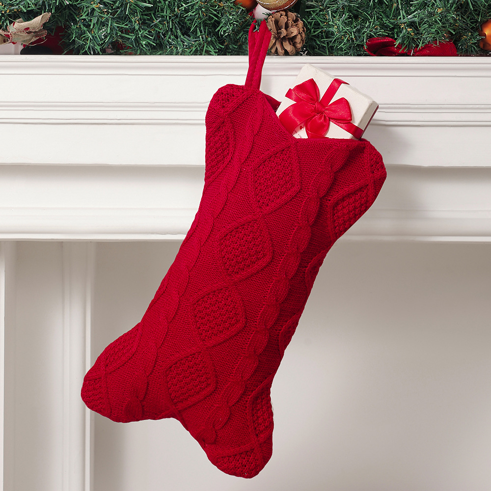 Dog Christmas Stocking, Knit C - огляд і ціна Christmas Stocking Hanging