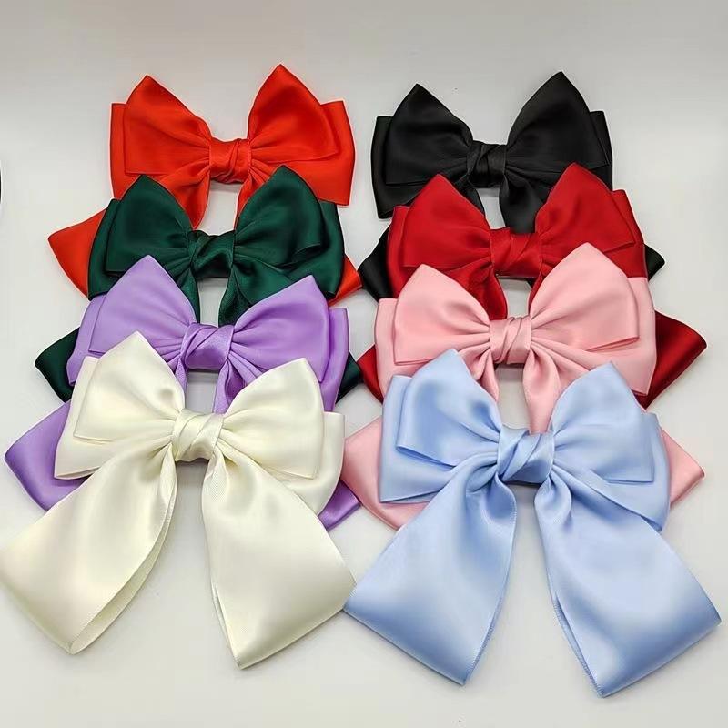 Solid Color Bow Ribbon Hair Cl - огляд і ціна Ribbon Bow Gift
