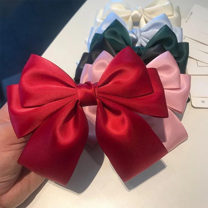 Solid Color Bow Ribbon Hair Cl - огляд і ціна Ribbon Bow Gift
