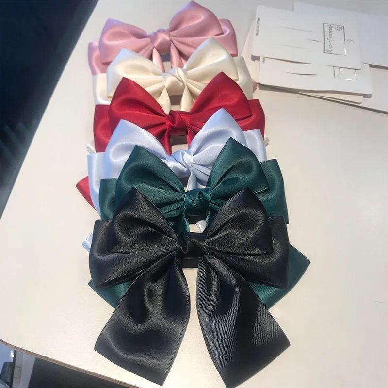 Solid Color Bow Ribbon Hair Cl - огляд і ціна Ribbon Bow Gift