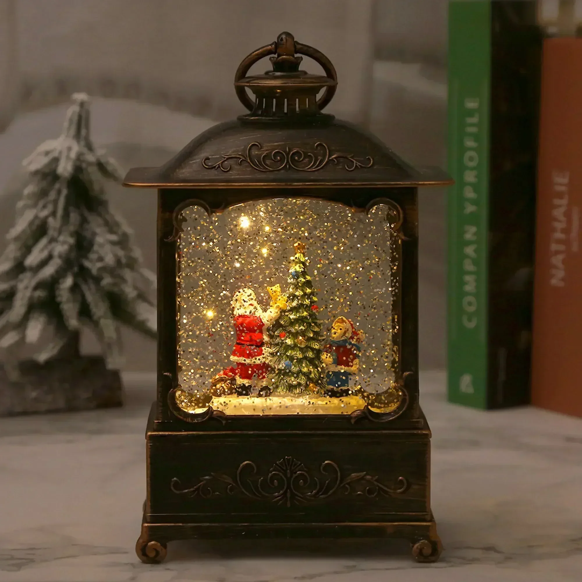 Christmas Snow Globe Lantern M - огляд і ціна Snow Globe Musical