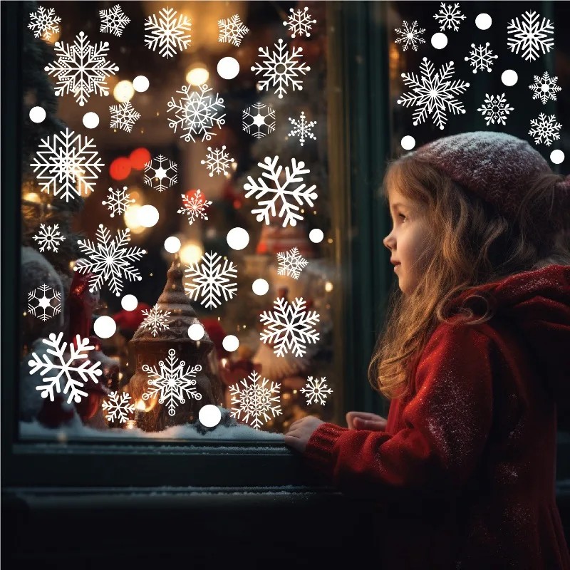 christmas window clings snowfl - огляд і ціна Snowflake Window Decal