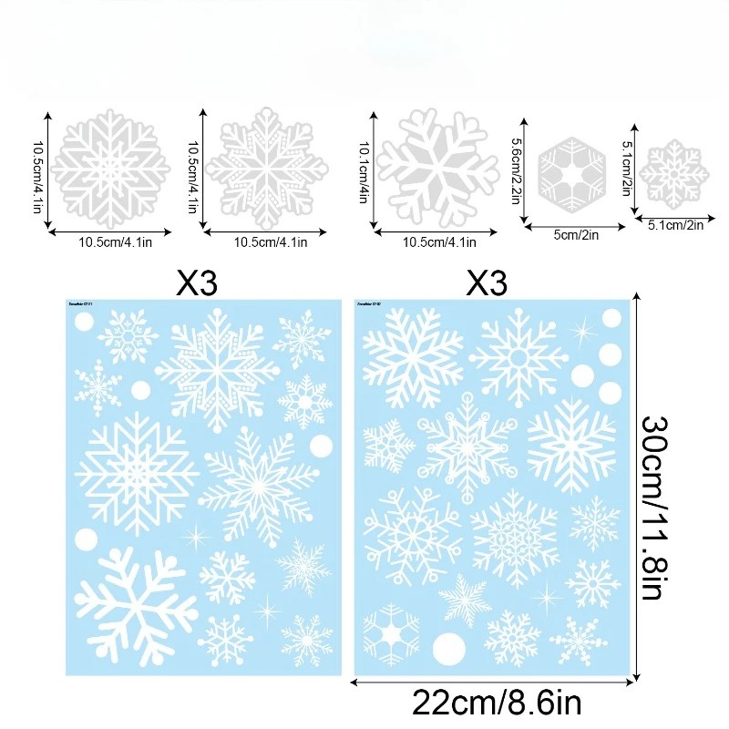 christmas window clings snowfl - огляд і ціна Snowflake Window Decal