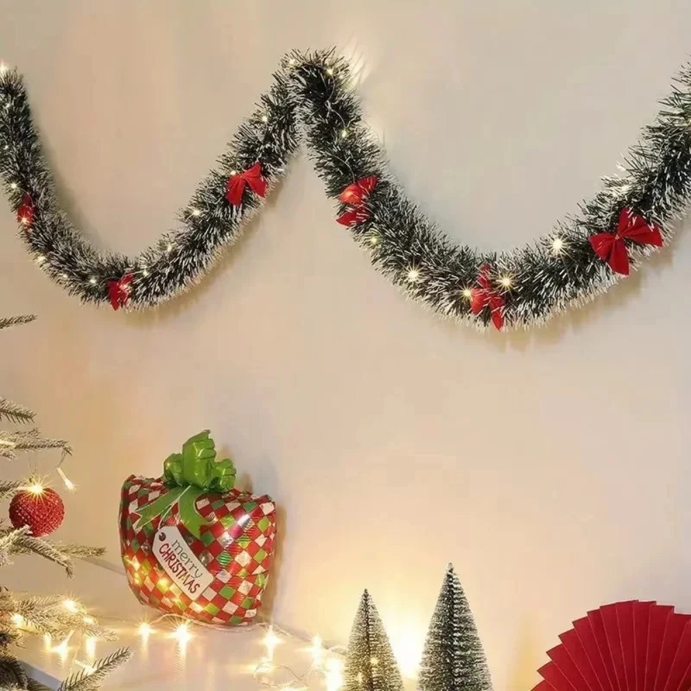 Christmas Tinsel Garland Artif - огляд і ціна Led Fairy String Lights