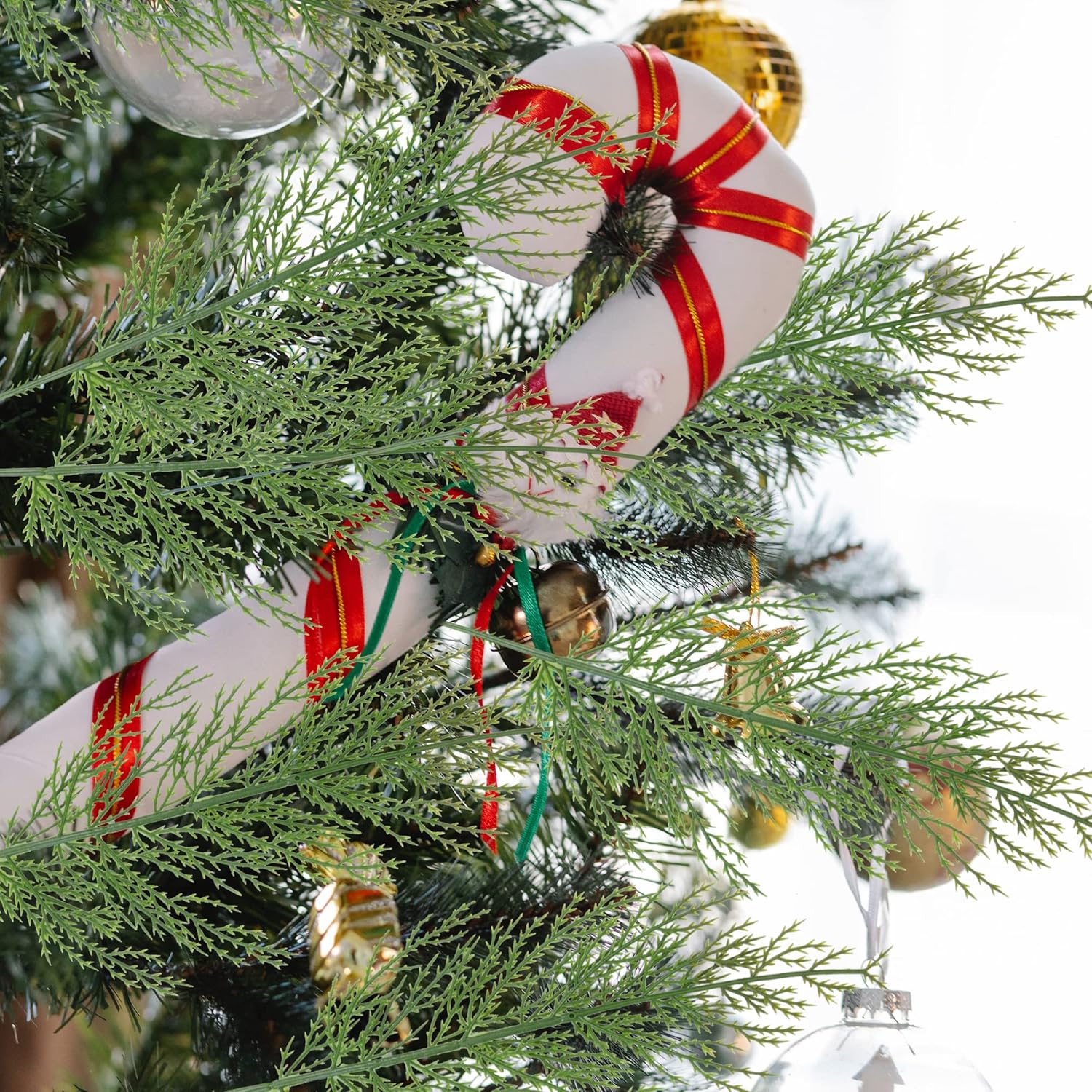 30/60pcs Artificial Plants Pla - огляд і ціна Christmas Tree Artificial