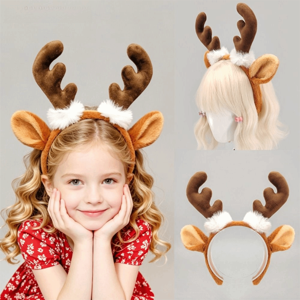 Realistic Plush Antler Headban - огляд і ціна Reindeer Antlers Headband