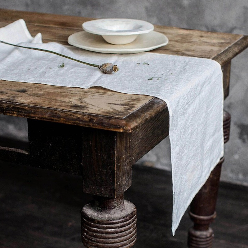 Linen Table Runner Mitered Cor - огляд і ціна Christmas Table Runner