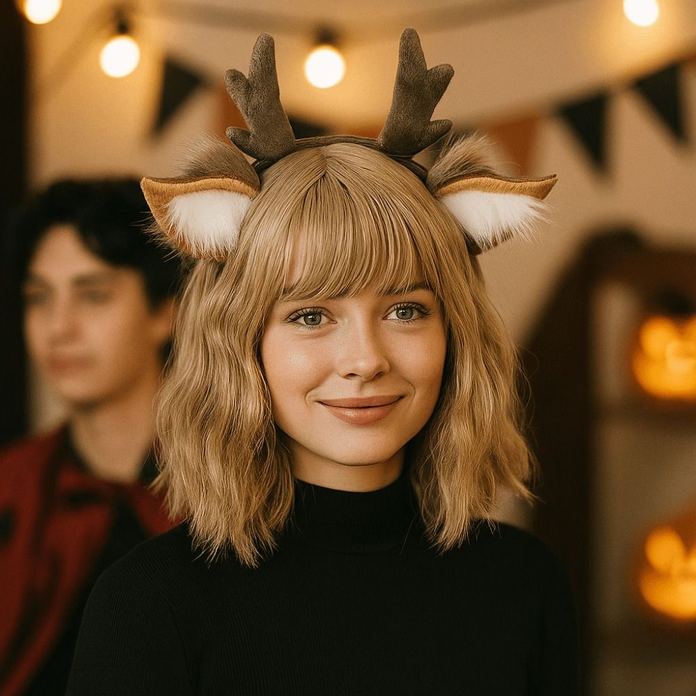 Unisex Deer Ears Reindeer Antl - огляд і ціна Reindeer Antlers Headband
