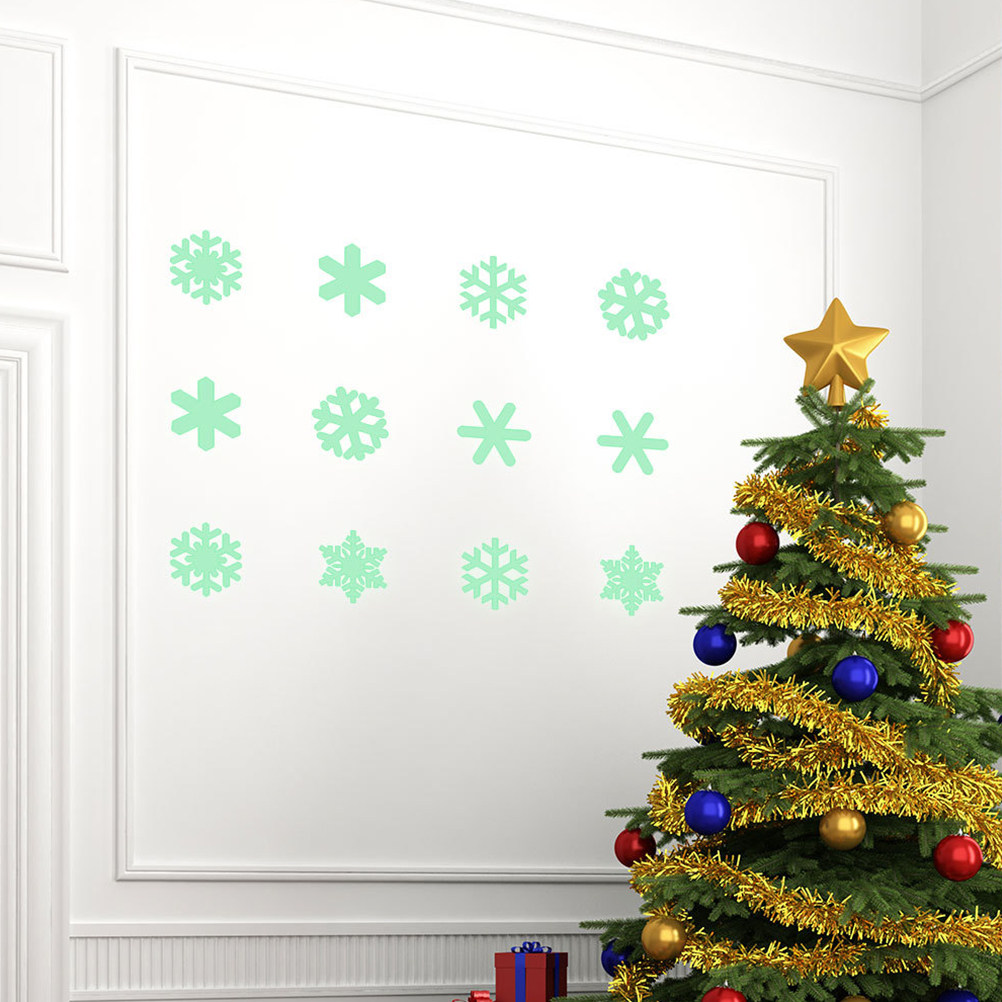 1Set Luminous Christmas Snowfl - огляд і ціна Snowflake Window Decal