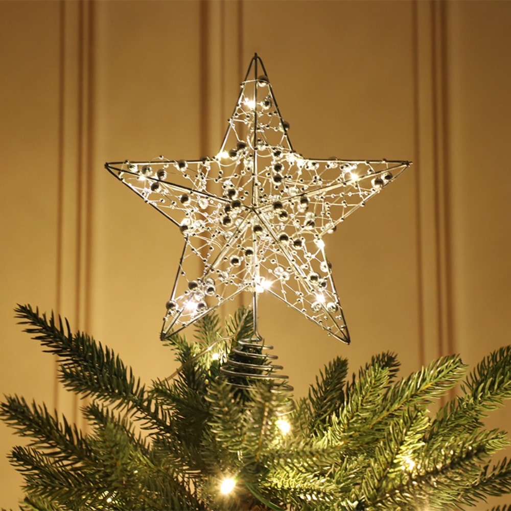 Gold/Silver LED Christmas Tree - огляд і ціна Star Tree Topper