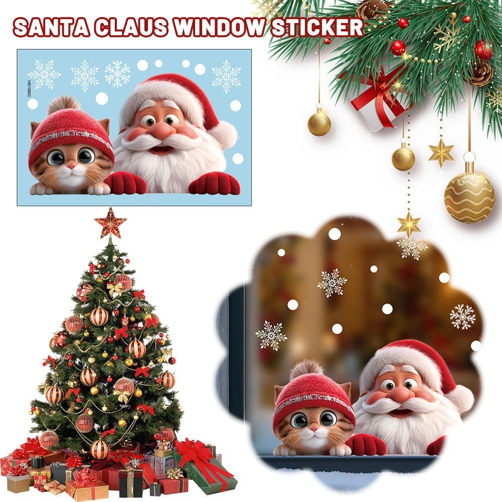 2pcs Christmas Window Clings S - огляд і ціна Snowflake Window Decal