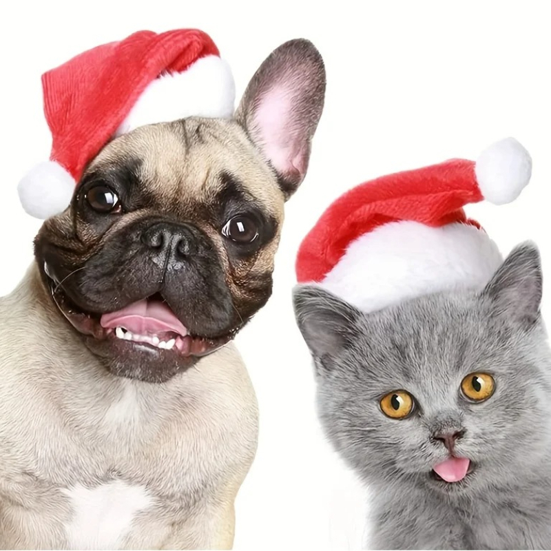 1-10PCS Luxury Soft Plush Chri - огляд і ціна Santa Hat Plush